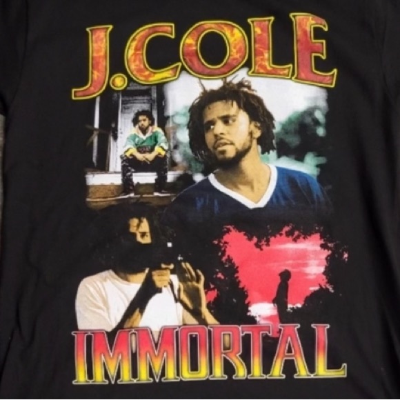 J COLE  IMMORTAL GRAPHIC HIP HOP  TSHIRT - Picture 2 of 2